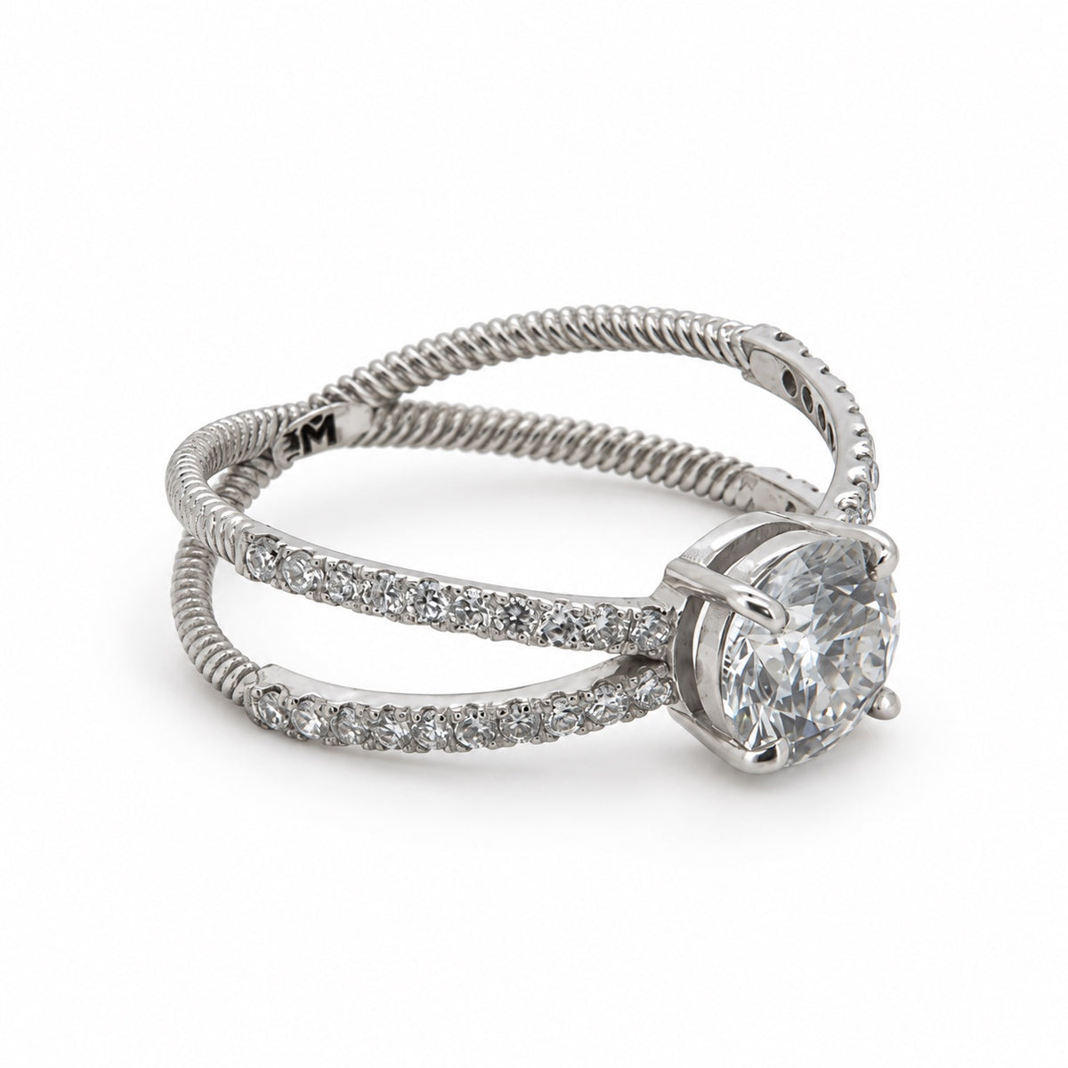 Round Split-Shank Engagement Ring