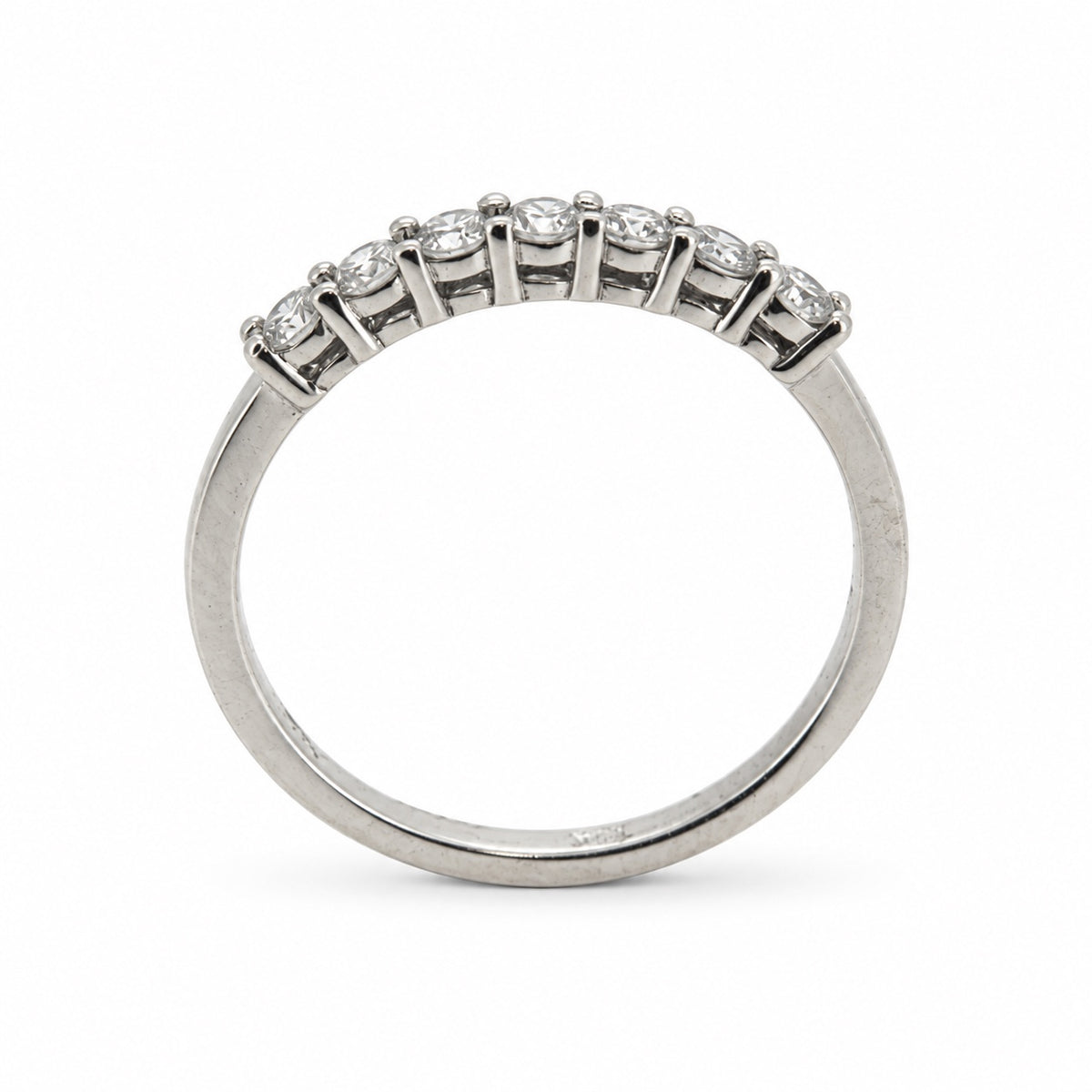 Five-stone round 14K gold ring, view 1